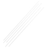 Max 5 Pieces 2x250mm Transparent Clear Long Acrylic Plexiglass Round Rod