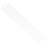 Max 5 Pieces 2x250mm Transparent Clear Long Acrylic Plexiglass Round Rod