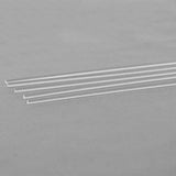 Max 5 Pieces 2x250mm Transparent Clear Long Acrylic Plexiglass Round Rod