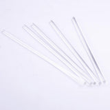 Max 5 Pieces 250mm Transparent Clear Long Acrylic Plexiglass Round Rod