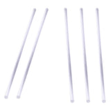 Max 5 Pieces 250mm Transparent Clear Long Acrylic Plexiglass Round Rod
