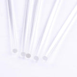 Max 5 Pieces 250mm Transparent Clear Long Acrylic Plexiglass Round Rod