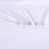Max 5 Pieces 250mm Transparent Clear Long Acrylic Plexiglass Round Rod