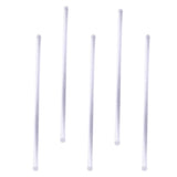 Max 5 Pieces 250mm Transparent Clear Long Acrylic Plexiglass Round Rod