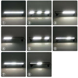 Max 93mm Length 12 Leds Roof Lights Bar for 1/16 1/12 RC Trucks C White