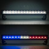 Max 93mm Length 12 Leds Roof Lights Bar for 1/16 1/12 RC Trucks C White