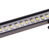 Max 93mm Length 12 Leds Roof Lights Bar for 1/16 1/12 RC Trucks C White