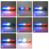Max 93mm Length 12 Leds Roof Lights Bar for 1/16 1/12 RC Trucks D White Blue Red
