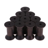 Max 10pcs Wooden Spool Empty Vintage DIY Roller Coils for Sewing Crafts Wire A