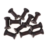 Max 10pcs Wooden Spool Empty Vintage DIY Roller Coils for Sewing Crafts Wire A