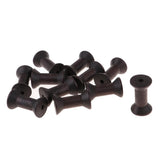 Max 10pcs Wooden Spool Empty Vintage DIY Roller Coils for Sewing Crafts Wire A