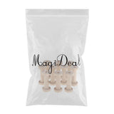 Max 10 Pieces Wood Spool Empty Vintage DIY Roller Coils for Sewing Crafts Wire A