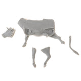 Max 1:35 Sand Armor Unpainted Dairy Cattle Cow Model Toy Layout Sand Table Scene