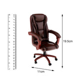 Max 1/6 Scale Swivel Chair Model Miniature Action Figure Scene Accessories Brown