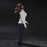 Max 1/6 Female Soldier Clothing Suit Casual Sweater and Jeans Action Figure Toys