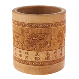 Max Creative Bamboo Pen and Pencil Container for Desktop Organizers  Style-2