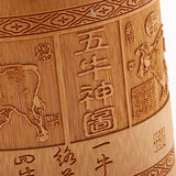 Max Creative Bamboo Pen and Pencil Container for Desktop Organizers  Style-2