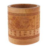 Max Creative Bamboo Pen and Pencil Container for Desktop Organizers  Style-2