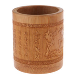 Max Creative Bamboo Pen and Pencil Container for Desktop Organizers  Style-3