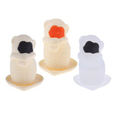 Max Monkey Loose Leaf Silicone Tea Steeper Ball Strainer Diffuser  White