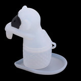 Max Monkey Loose Leaf Silicone Tea Steeper Ball Strainer Diffuser  White