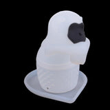 Max Monkey Loose Leaf Silicone Tea Steeper Ball Strainer Diffuser  White