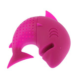 Max Shark Shape Silicone Tea Strainer Filter Tea Infuser Tea Accessories Pink