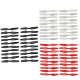 Max 20pcs RC Drone Propeller Props for E58 S168 JY019 Four-axle Aircraft White