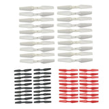 Max 20pcs RC Drone Propeller Props for E58 S168 JY019 Four-axle Aircraft White