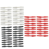 Max 20pcs RC Drone Propeller Props for E58 S168 JY019 Four-axle Aircraft White