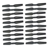 Max 20pcs RC Drone Propeller Props for E58 S168 JY019 Four-axle Aircraft Black