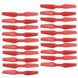 Max 20pcs RC Drone Propeller Props for E58 S168 JY019 Four-axle Aircraft Red