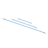 Max RC Vehicle Model 10cm Roof Rope Elastic with Hook for 1/10 D90 SCX10 Blue