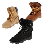 Max 1/6 Scale Men Women Soldier Military Boots Shoes Action Figure Boots Camel