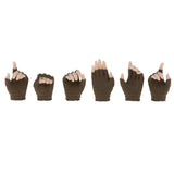 Max 3 Pair 1/6 Scale Flexible Hands in Gloves for 12" Female Action Figure Green