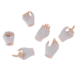 Max 3 Pair 1/6 Scale Flexible Hands in Gloves for 12" Female Action Figure White