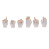 Max 3 Pair 1/6 Scale Flexible Hands in Gloves for 12" Female Action Figure White