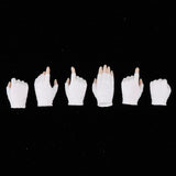 Max 3 Pair 1/6 Scale Flexible Hands in Gloves for 12" Female Action Figure White