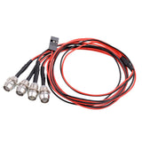 Max 5mm 4 LED Light Headlight Lamp for 1/5 1/8 1/10 1/12 1/16 RC Model Car Accs