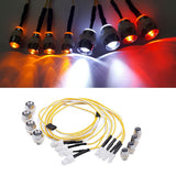 Max 8 LED Light Headlight Lamp for 1/5 1/8 1/10 1/12 1/16 RC Model Car Part Accs