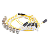 Max 5mm LED Light Night Bright Headlight Lamp for 1/5 1/8 1/10 1/12 1/16 RC Car