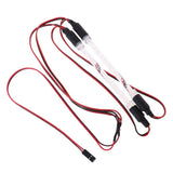 Max 2Pcs Chassis LED Tube Strip Light Bar for 1/10 RC Model Crawler Car Red