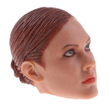 Max 1/6 Female Head Sculpt for 12Inch Hot Toys Action Figures Body Red-brown