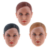 Max 1/6 Female Head Sculpt for 12Inch Hot Toys Action Figures Body Red-brown