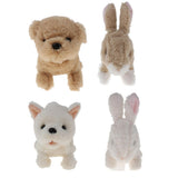Max Electronic Plush Dog Toys Stuffed Toys Walking & Barking Puppy Dog Toy Yellow