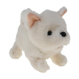 Max Electronic Plush Dog Toys Stuffed Toys Walking & Barking Puppy Dog Toy White