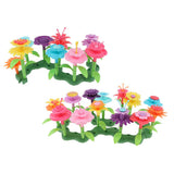 Max DIY Flower Arrangement Toy Build a Bouquet Floral Stacking Toy Set 100Pcs