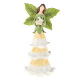 Max Resin Angel Figurine Creative Sculptures Statue Desk Decoration Gift Yellow