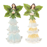 Max Resin Angel Figurine Creative Sculptures Statue Desk Decoration Gift Yellow