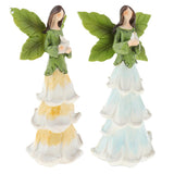 Max Resin Angel Figurine Creative Sculptures Statue Desk Decoration Gift Yellow
